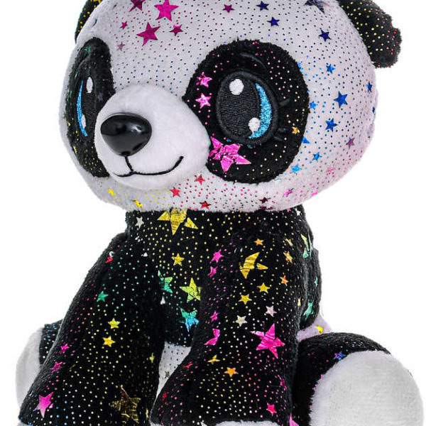 PLYŠ Panda Star Sparkle 16cm duhová třpytivá *PLYŠOVÉ HRAČKY*