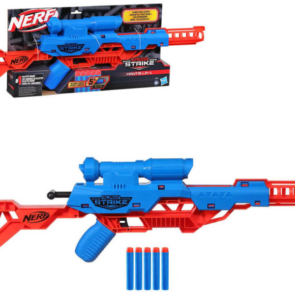 HASBRO NERF Alpha Strike Mantis LR-1 set blaster + 5 šipek plast