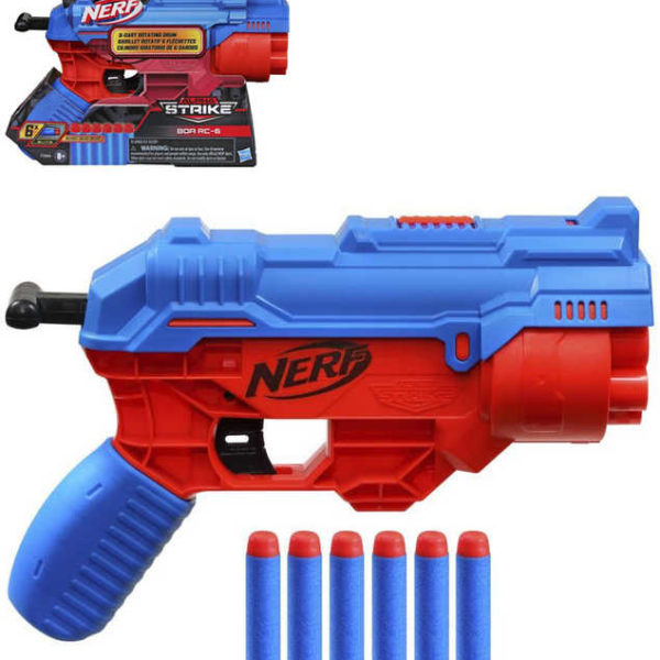 HASBRO NERF Alpha Stirke BOA RC-6 set blaster + 6 šipek plast