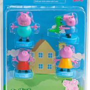 ADC Razítko figurka 6-8cm prasátko Peppa Pig set 4ks 3 druhy blister