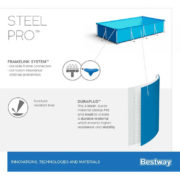 BESTWAY Bazén Steel Pro nadzemní 400x211x81cm 56405