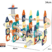 Kuličkodráha Marble Run Blocks 2D/3D stavebnice 110 dílků v krabici