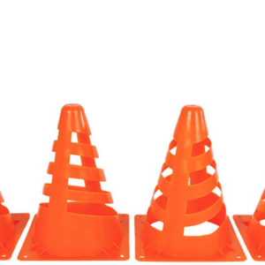 Výstražný kužel oranžový 18cm sportovní tréninkový set 4ks plast