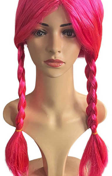 KARNEVAL paruka dětská Lollipopz Laura růžová umělé vlasy