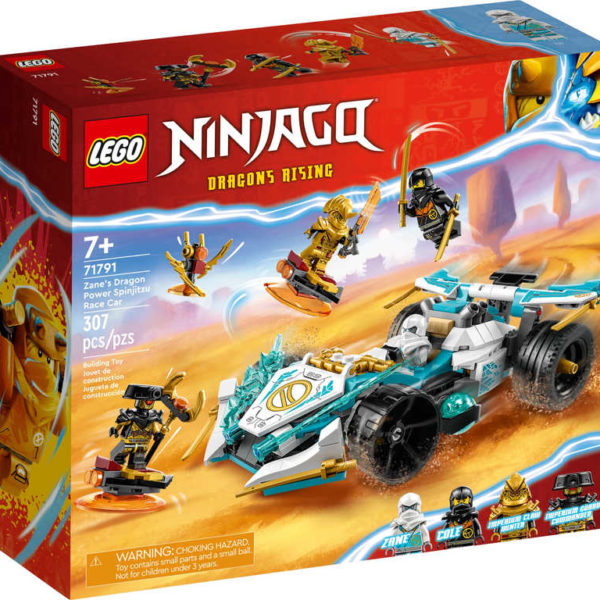 LEGO NINJAGO Zaneovo dračí Spinjitzu závodní auto 71791 STAVEBNICE