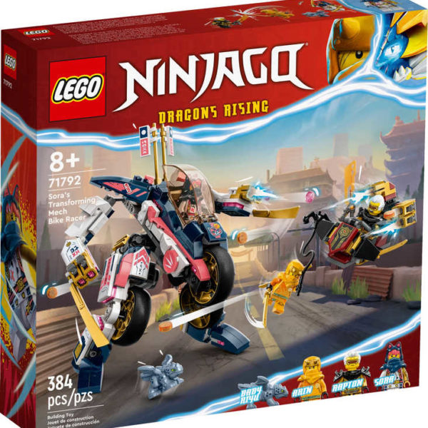 LEGO NINJAGO Sora a její transformační motorobot 71792 STAVEBNICE