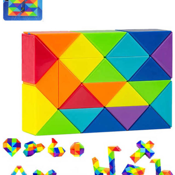 Brain Games hra retro hlavolam had barevný 12 dílků skládačka set 2ks na kartě