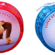 Jo Jo (yo-yo) s obrázkem zvířátka 5,5cm plast na baterie Světlo 4 druhy