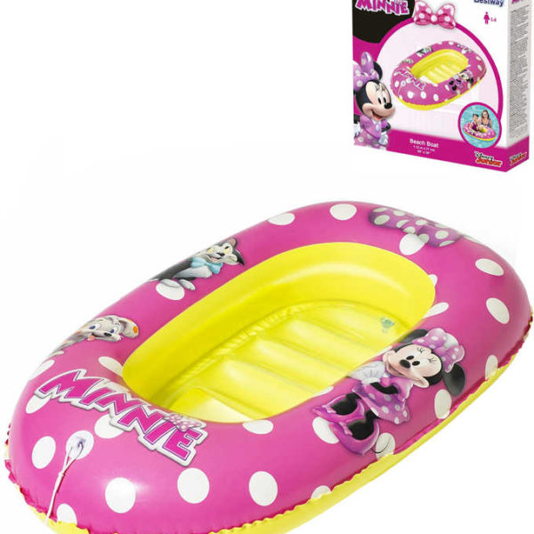 BESTWAY Člun nafukovací s průzorem 112 x 71cm Disney Minnie do vody 91083