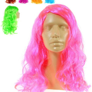 KARNEVAL Paruka dětská umělé vlasy dlouhé kadeře 4 barvy