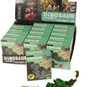 Dinosaurus šroubovací set s nástrojem k sestavení s překvapením 5 druhů