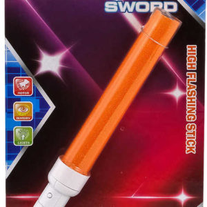 Hůlka párty meč se světlem plastový na baterie Světlo 3 barvy na kartě