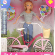 Panenka Defa Lucy 29cm set s jízdním kolem plast v krabici
