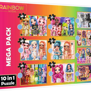 TREFL PUZZLE Rainbow High 10v1 skládačka 200 dílků