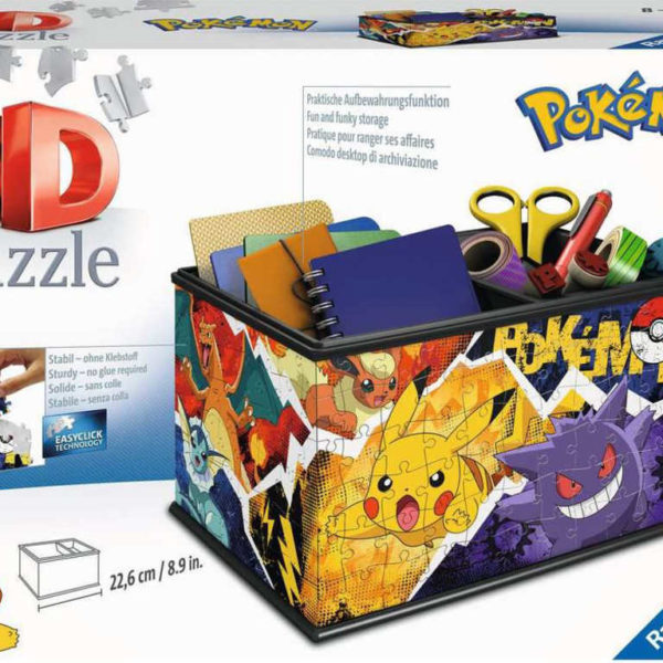 RAVENSBURGER Puzzle 3D Úložná krabice Pokémon 216 dílků skládačka