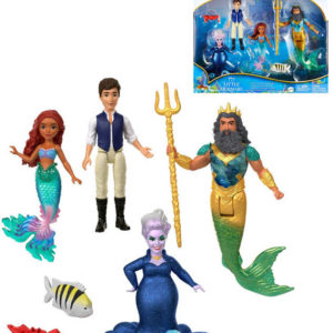 MATTEL Malá Mořská Víla s kamarády malé panenky set 6ks v krabici