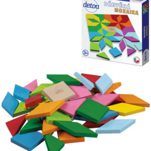 DETOA DŘEVO Mozaika barevná puzzle skládačka *DŘEVĚNÉ HRAČKY*
