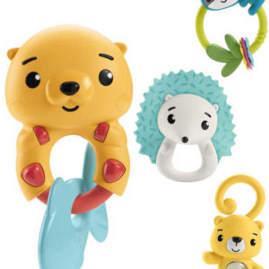 FISHER PRICE Chrastítko baby zvířátko pro miminko 4 druhy plast