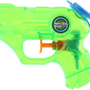 Pistolka dětská vodní barevná stříkací 11cm průhledná na vodu 2 barvy