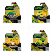 Želvy Ninja Rad Rip Racers autíčko s figurkou s lankem na natažení 4 druhy