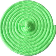 ACRA Švihadlo gymnastické 3m jednobarevné Zelené bez ruček