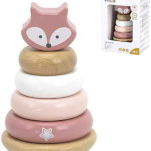 VIGA DŘEVO PolarB Pyramida baby Liška navlékací věžička