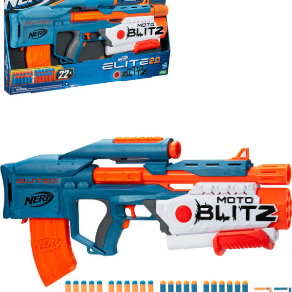 HASBRO NERF Motoblitz CS-10 set dětský blaster + 24 šipek Elite