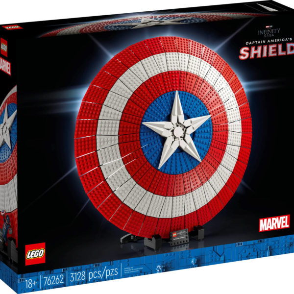 LEGO MARVEL Štít Kapitána Ameriky pro dospělé 76262 STAVEBNICE