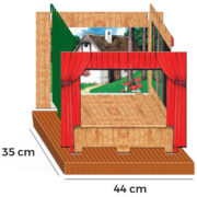 EFKO Divadlo loutkové 40 postaviček s doplňky 7 pohádek v krabici