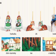 EFKO Divadlo loutkové 40 postaviček s doplňky 7 pohádek v krabici