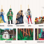 EFKO Divadlo loutkové 40 postaviček s doplňky 7 pohádek v krabici