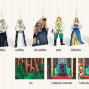 EFKO Divadlo loutkové 40 postaviček s doplňky 7 pohádek v krabici