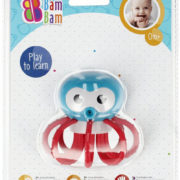 BAM BAM Baby Chobotnice 8cm chrastítko pro miminko plast na kartě