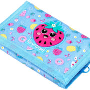 Peněženka dětská textilní rozkládací holčičí donut / zajíc / jahoda 3 druhy