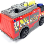 DICKIE Auto hasičské volný chod funkční vodní dělo na baterie Světlo Zvuk