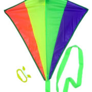 Drak létající barevný 60x66cm plastový 4 druhy v sáčku