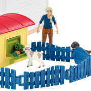 SCHLEICH Hotel pro mazlíčky herní set s figurkami a zvířátky v krabici plast