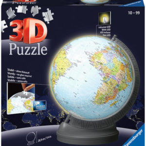 RAVENSBURGER Puzzleball 3D Globus skládačka 548 dílků na baterie Světlo LED