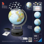 RAVENSBURGER Puzzleball 3D Globus skládačka 548 dílků na baterie Světlo LED