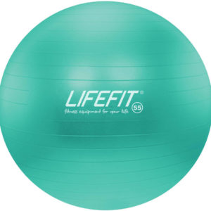 Míč gymnastický Lifefit Anti-Burst tyrkysový 55cm balon rehabilitační do 200kg