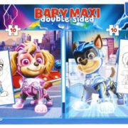 TREFL PUZZLE MAXI Oboustranné Paw Patrol 30x40cm 2x10 dílků s omalovánkou 2v1