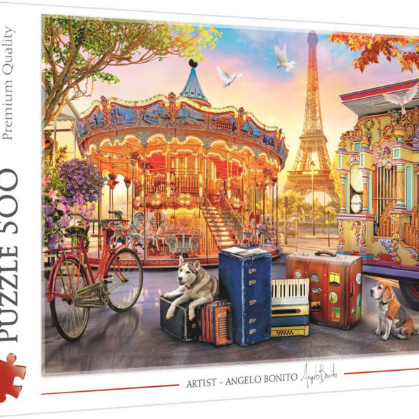 TREFL PUZZLE Prázdniny v Paříži 48x34cm 500 dílků skládačka v krabici