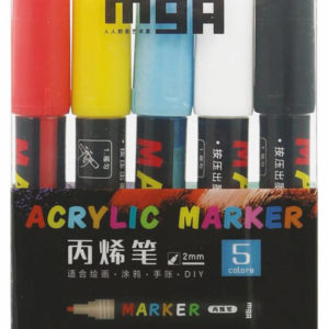 Fix akrylový popisovač 2mm barevný marker set 5ks dekorační