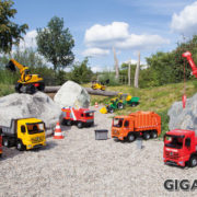 LENA GIGA TRUCKS Auto funkční nakladač 65cm na písek plast