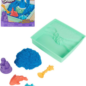 SPIN MASTER Kinetic sand Modrý 450g tekutý písek s podložkou a nástroji