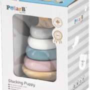 VIGA DŘEVO PolarB Pyramida baby Štěňátko pes navlékací věžička