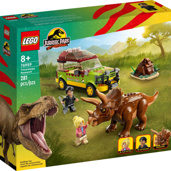 LEGO JURASSIC WORLD Zkoumání triceratopse 76959 STAVEBNICE