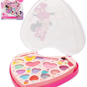 Sada krásy Disney Minnie Mouse srdce dětské šminky oční stíny + lesky na rty