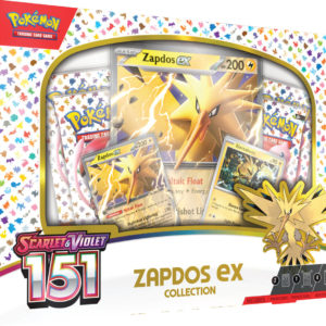 ADC Pokémon TCG: Scarlet & Violet 151 Zapdos ex Collection 4x booster s doplňky