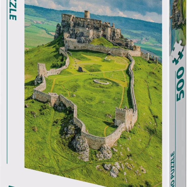 DINO Puzzle Spišský hrad 33x47cm foto skládačka 500 dílků v krabici
